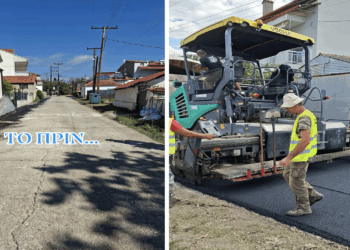Ασφαλτοστρώθηκαν δρόμοι στην Ολυμπιάδα – Ευκολότερη διέλευση για άτομα με κινητικές δυσκολίες (Φωτογραφίες)