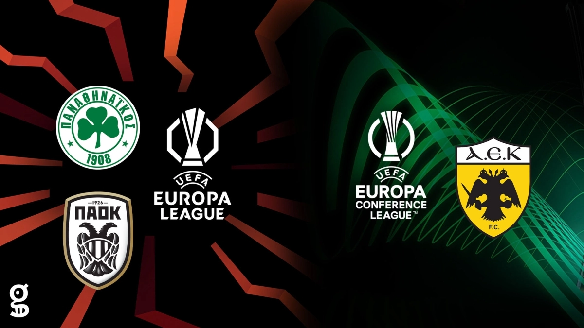 Πως προκρίνονται Παναθηναϊκός, ΠΑΟΚ, ΑΕΚ, από το League Stage του Europa και του Conference League