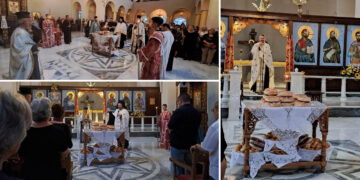 Εορταστικός ο Εορταστικός Εσπερινός στον Ιερό Ναό Μεταμόρφωσης του Σωτήρος στην Πτολεμαΐδα