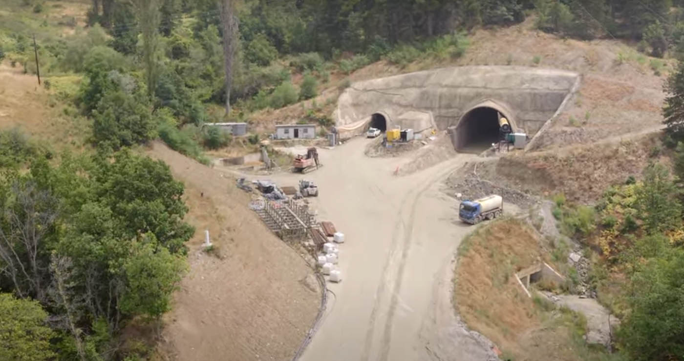 Σήραγγα Κλεισούρας: Δείτε την πρόοδο σε βίντεο από ψηλά με drone