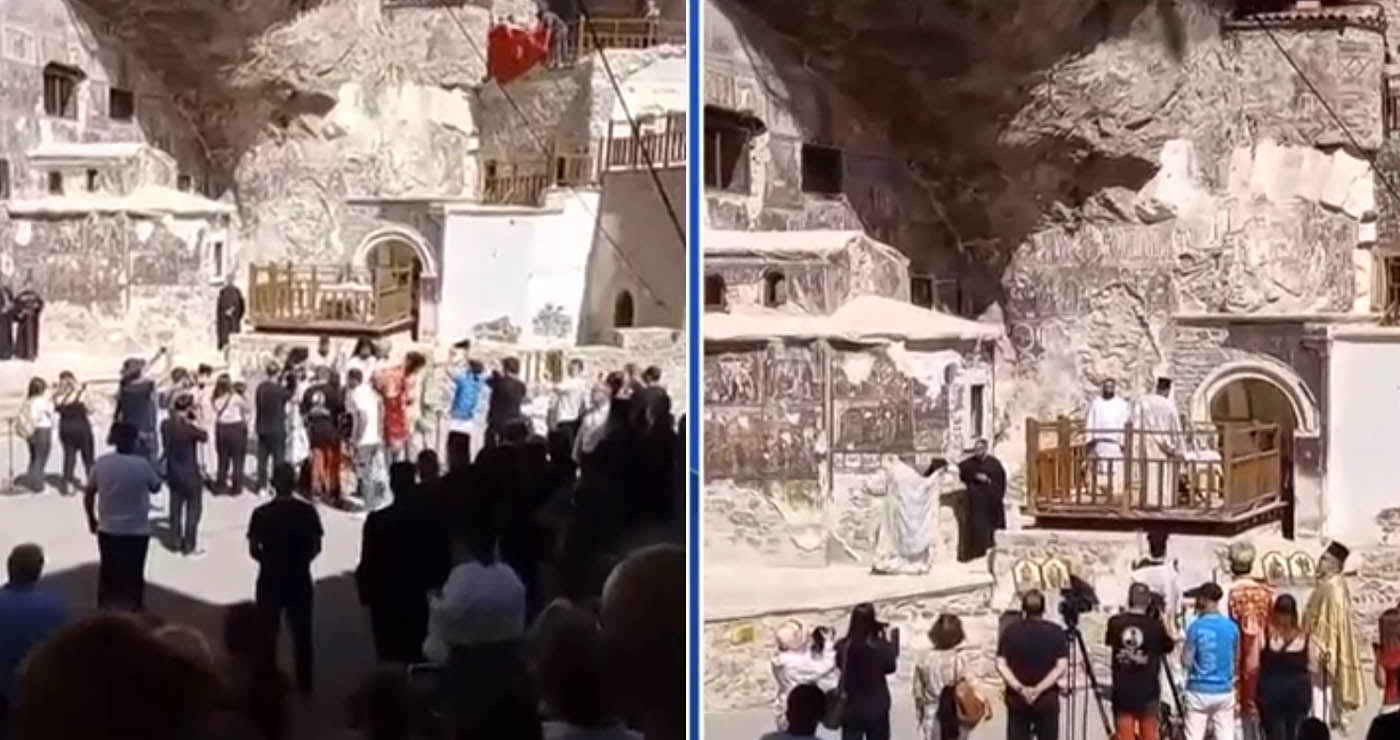 Η Παναγία Σουμελά Τραπεζούντας ξαναζωντάνεψε στα εννιάμερα της Θεοτόκου (Βίντεο)