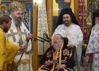 Οι συγκινητικές ευχές του γέροντος Μητροπολίτου πρώην Φλωρίνης κ. Θεοκλήτου στον εορτάζοντα Ποιμενάρχη μας κ.κ. Ειρηναίο (της Κούλας Πουλασιχίδου)