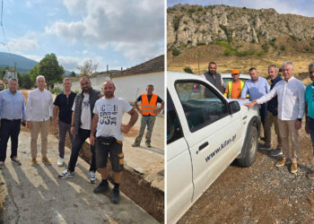 Σε εξέλιξη τα έργα ύδρευσης σε Βεγόρα και Πελαργό – Αυτοψία από τον Δήμαρχο Αμυνταίου