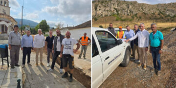 Σε εξέλιξη τα έργα ύδρευσης σε Βεγόρα και Πελαργό – Αυτοψία από τον Δήμαρχο Αμυνταίου