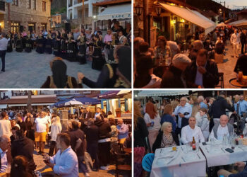 Το αδιαχώρητο στη Βλαστη, στο γλέντι στην πλατεία μετά τον Τρανό Χορό (Φωτογραφίες)
