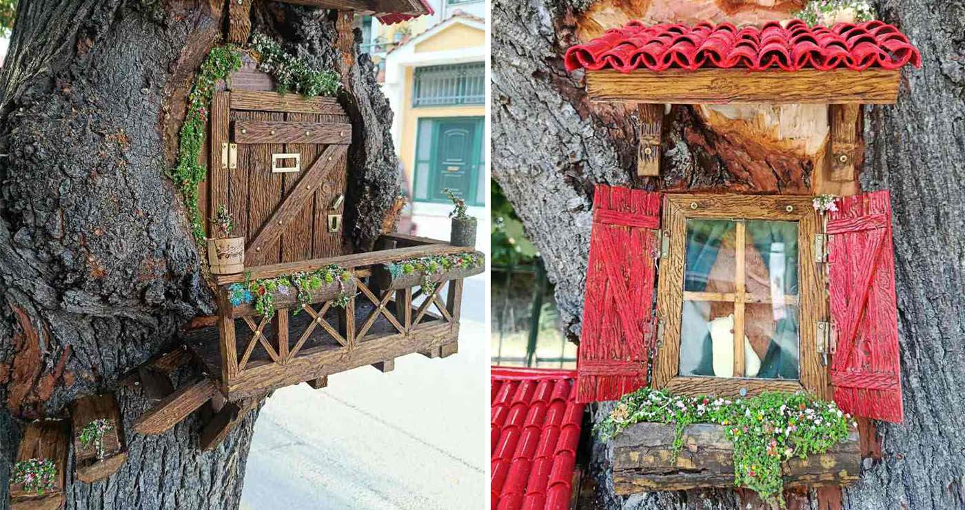 Κορμοί δέντρων γίνονται εντυπωσιακά υπαίθρια γλυπτά από τον Γιώργο Παρίση στη Φλώρινα (Φωτογραφίες)