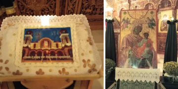 Σε κλίμα κατάνυξης η Βραδινή Ιερή Ακολουθία, για τον τριπλό εορτασμό του Ιερού Ναού Αγίου Στεφάνου και Οσίας Παρασκευής Πτολεμαΐδας! (Της Κούλας Πουλασιχίδου)