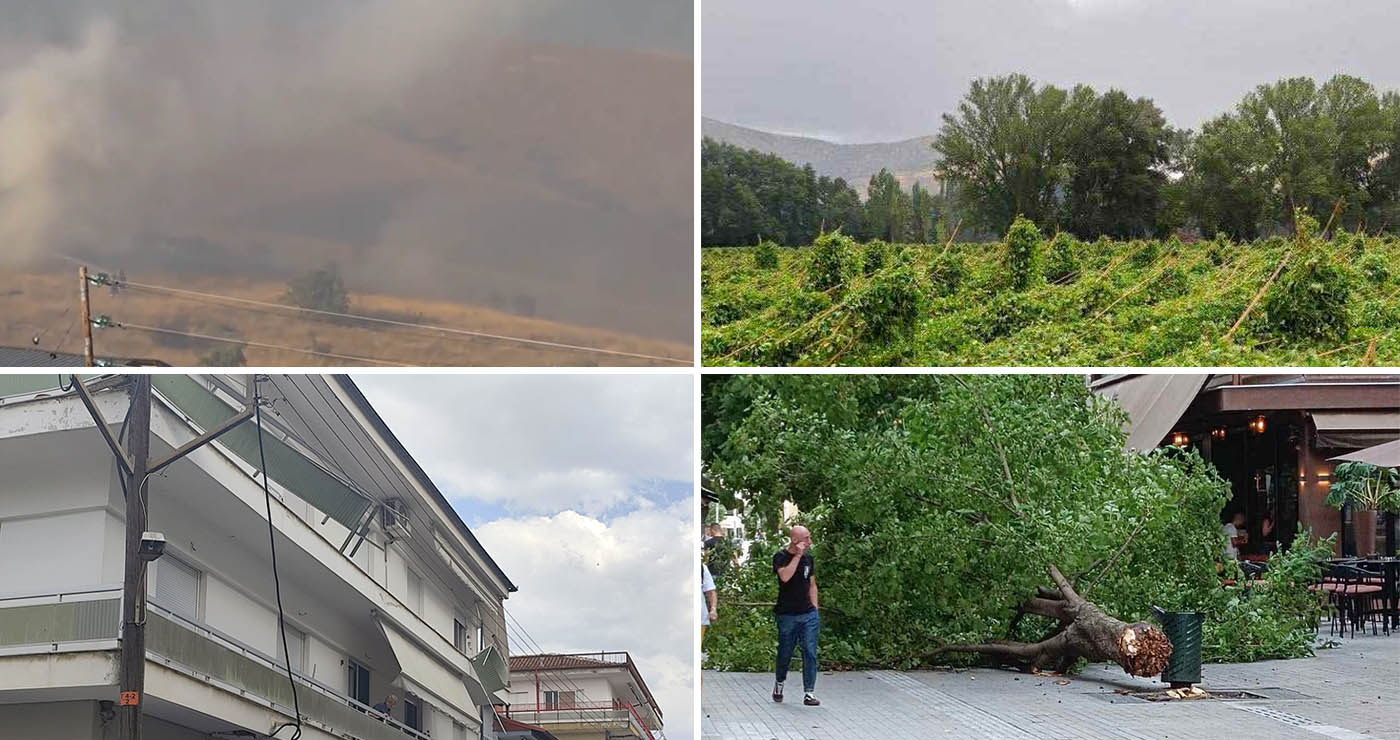 Σαββατοκύριακο «Αποκάλυψης» στη Δυτική Μακεδονία – Σφοδροί άνεμοι, πυρκαγιές και πάνω από 3.000 ξερικοί κεραυνοί