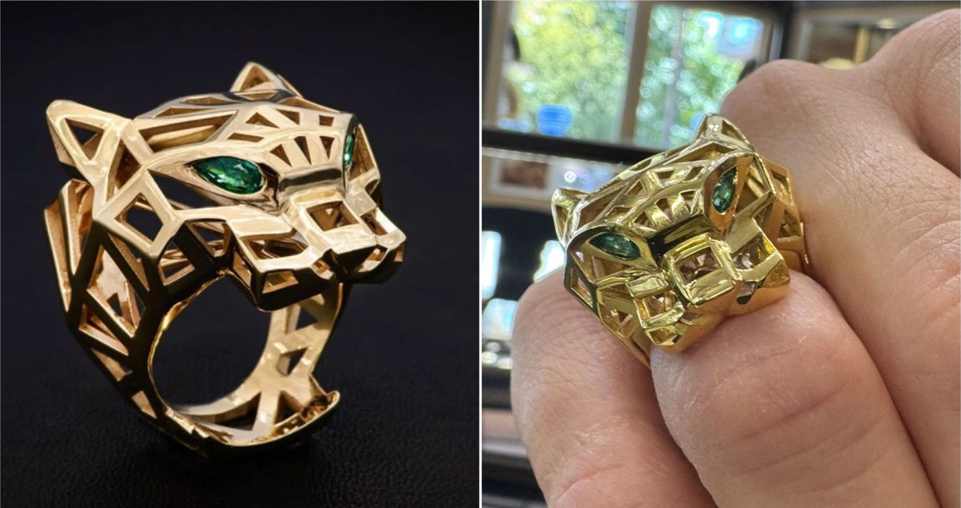 Βρείτε το Δαχτυλίδι Πάνθηρας Κ18 στο Χρυσοχοΐον ART & GOLD σε Κοζάνη και Αλεξάνδρεια