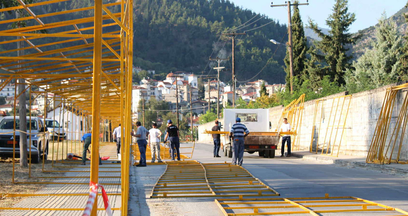 Πυρετώδεις προετοιμασίες στα Σέρβια για την Εμποροπανήγυρη