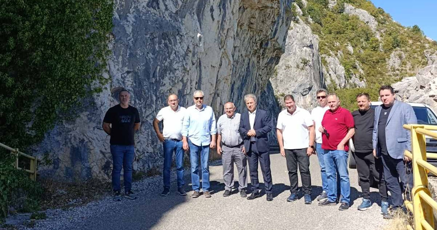 Αυτοψία Αμανατίδη στο έργο σύνδεσης της Δεσκάτης με τον Ε65 – Βελτιώσεις του οδικού άξονα στα Γρεβενά