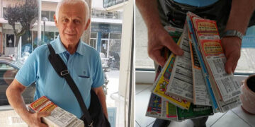 Γιάννης Διαμαντίδης, ο Λαχειοπώλης που επί 43 χρόνια “πουλάει”  ελπίδα και τύχη!!! (ρεπορτάζ της Κούλας Πουλασιχίδου)