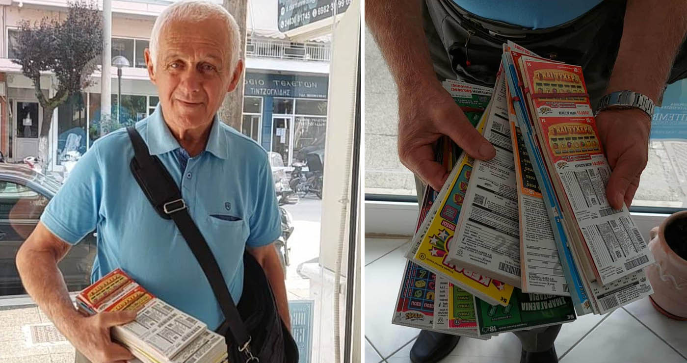 Γιάννης Διαμαντίδης, ο Λαχειοπώλης που επί 43 χρόνια “πουλάει” ελπίδα και τύχη!!! (ρεπορτάζ της Κούλας Πουλασιχίδου)