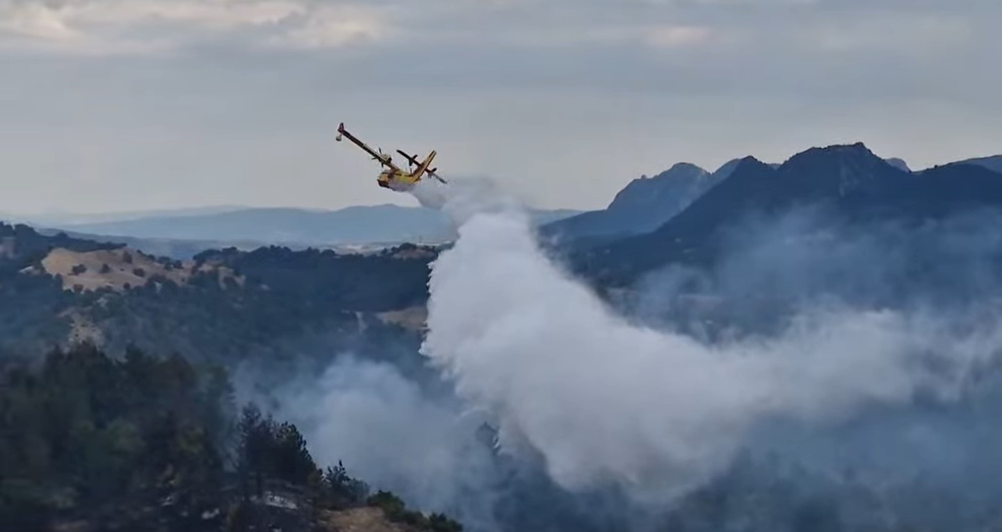 Σε εξέλιξη δασική πυρκαγιά σε περιοχή ανάμεσα σε Δοτσικό και Πεντάλοφο – Στη μάχη και εναέρια μέσα