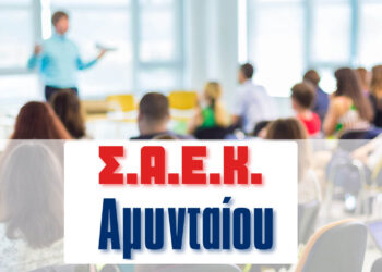 Αμύνταιο: Νέες ειδικότητες στη ΣΑΕΚ – Ξεκινούν οι ηλεκτρονικές εγγραφές από 2 Σεπτεμβρίου