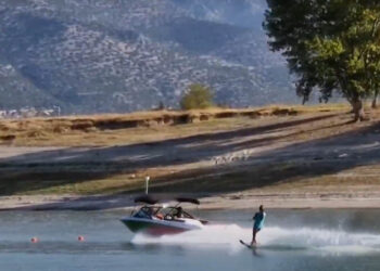Διεθνείς αγώνες θαλάσσιου σκι στη λίμνη Πολυφύτου (Βίντεο Top Channel)