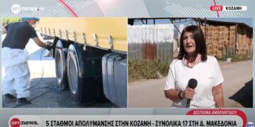 Πέντε σταθμοί απολύμανσης στο Ν. Κοζάνης για τον περιορισμό της ευλογιάς των αιγοπροβάτων