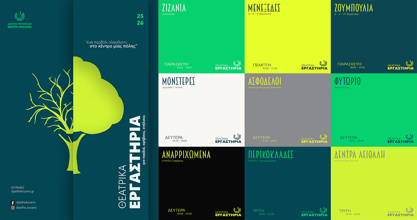 Εννιά Θεατρικά Εργαστήρια του Δη.Πε.Θε. Κοζάνης για μικρούς και μεγάλους