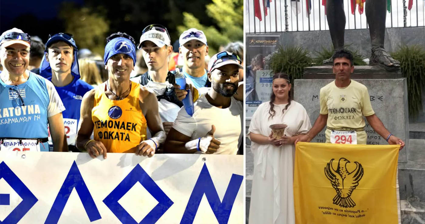 Ο “Τεμόν ΑΕΚ” Γ. Ζαχαριάδης τερμάτισε για 5η φορά το Σπάρταθλον των 246 χλμ – Αφιέρωμα στον Πόντο