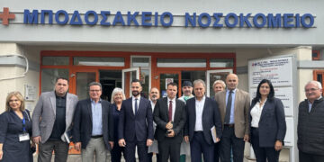 Η ενίσχυση του Μποδοσάκειου στο επίκεντρο επίσκεψης Περιφερειάρχη & Διοικητή 3ης ΥΠΕ στο Νοσοκομείο