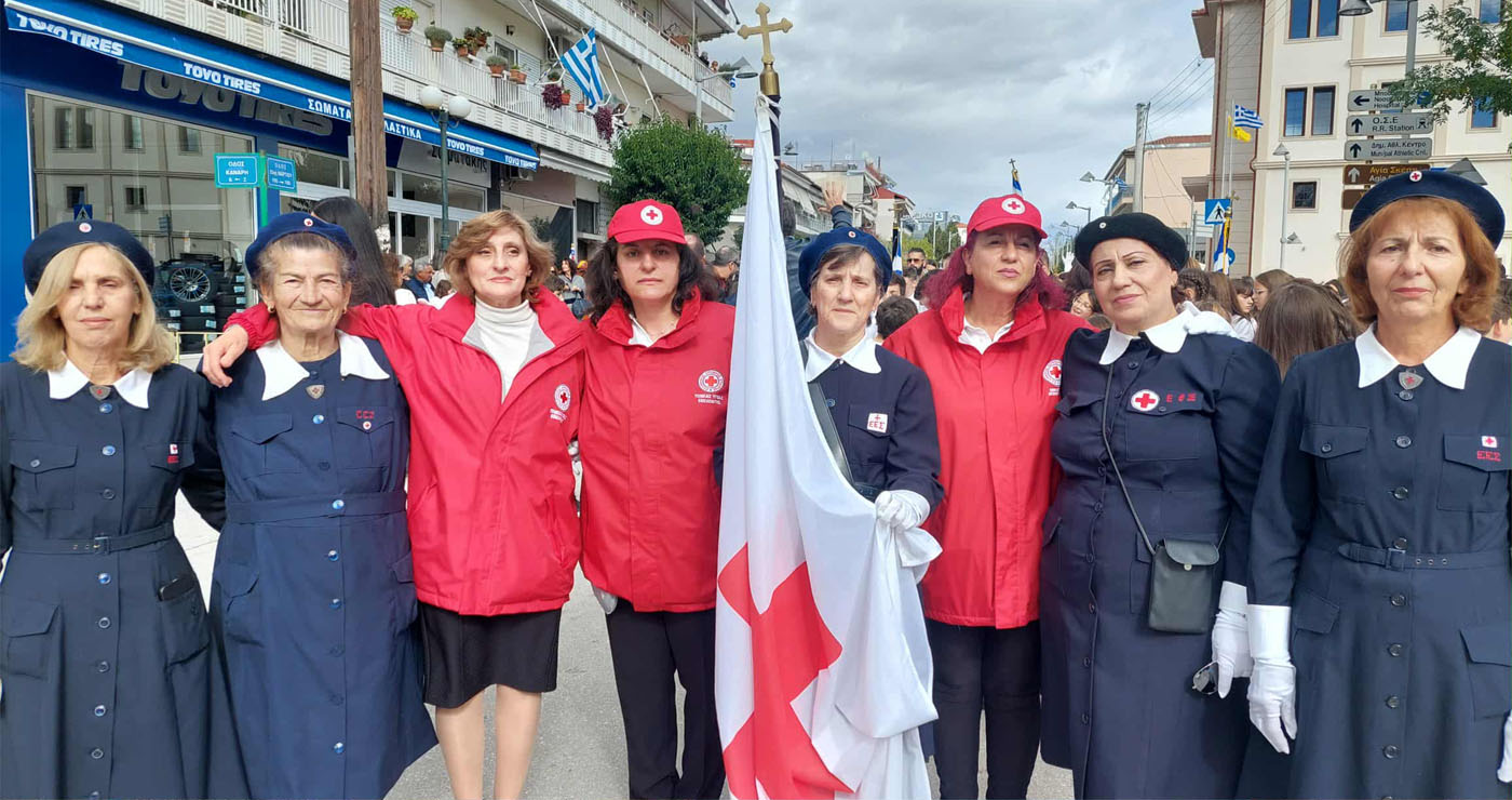Εντυπωσιακή συμμετοχή του ΠΤ του Ελληνικού Ερυθρού Σταυρού Πτολεμαΐδας στον εορτασμό της Εθνικής Επετείου της 28ης Οκτωβρίου