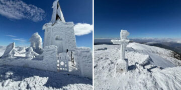 Βόρας: Εκεί που ο ουρανός αγγίζει τη γη – Εκπληκτικές χιονισμένες εικόνες στα 2.524 μ.