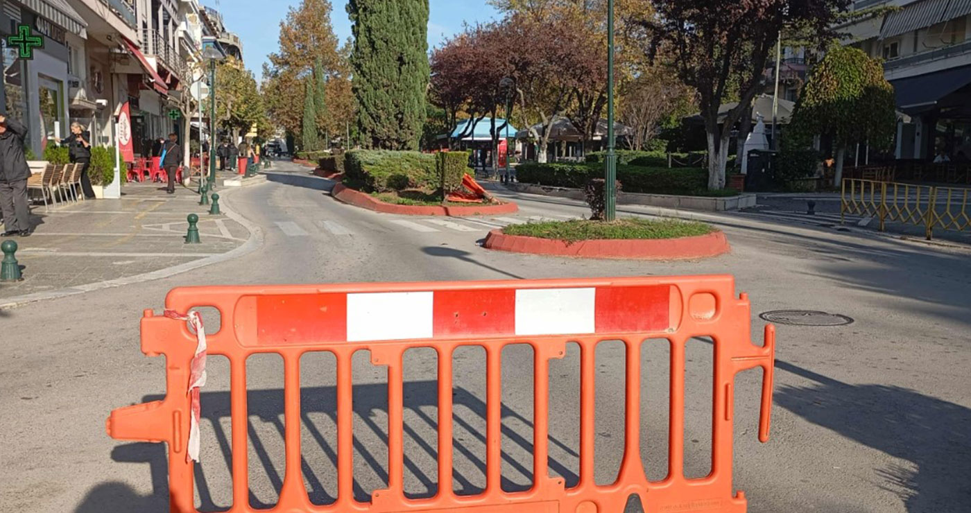 Πτολεμαΐδα: Κομμένο στα δύο το κέντρο λόγω εργασιών  – Κλειστό τμήμα της 25ης Μαρτίου από το πρωί της Δευτέρας