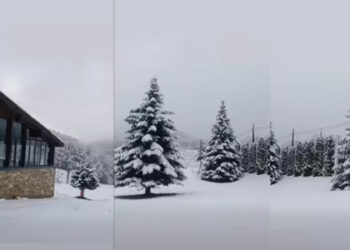 Μαγεία στη Βίγλα: Το Πισοδέρι ντυμένο στα λευκά σήμερα (Βίντεο)