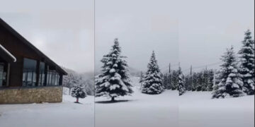 Μαγεία στη Βίγλα: Το Πισοδέρι ντυμένο στα λευκά σήμερα (Βίντεο)