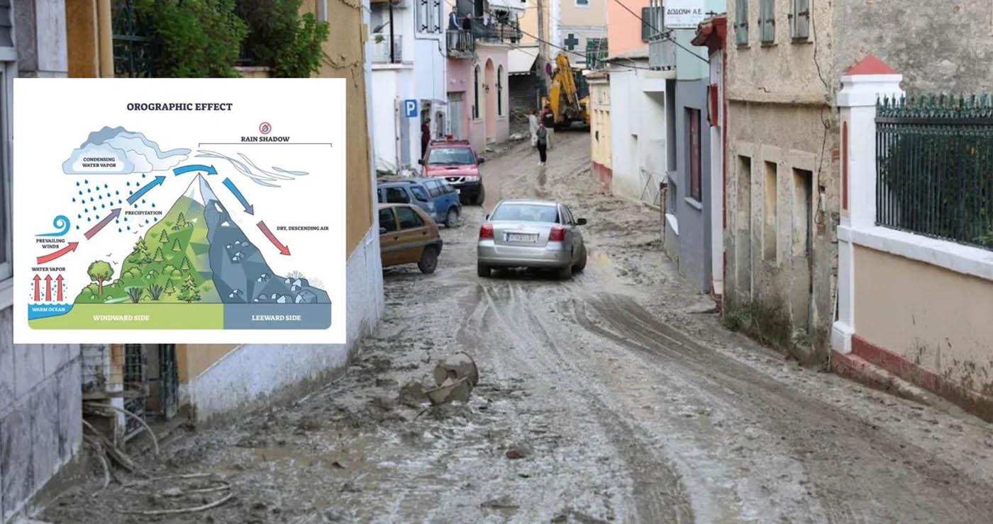 Γιατί στη βορειοδυτική Ελλάδα δεν σταματά να βρέχει -Τι είναι το Orographic effect, η εξήγηση του Τσατραφύλλια