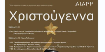 Χριστουγεννιάτικες εκδηλώσεις στην Αιανή