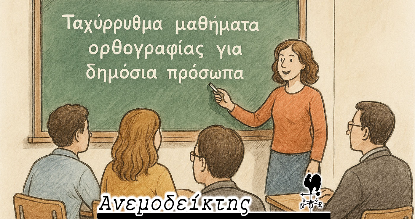 Ταχύρρυθμα μαθήματα για δημόσια πρόσωπα – Ο ΑΝΕΜΟΔΕΙΚΤΗΣ σχολιάζει