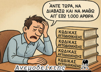 Με… εξετάσεις θα επιλέγονται απ’ εδώ και πέρα  οι υποψήφιοι Δημοτικοί Σύμβουλοι; – Ο Ανεμοδείκτης σχολιάζει (11/11)