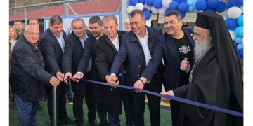 Ο Αναπλ. Υπ. Αθλητισμού Γιάννης Βρούτσης εγκαινίασε το ενωσιακό γήπεδο της ΕΠΣ Γρεβενών