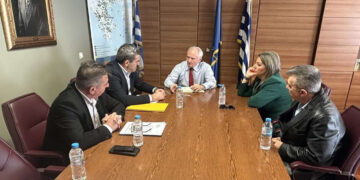 Σαββόπουλος, Χαρούμενος και Αντωνίου στο ΥΠΑΑΤ – Ζήτησαν προκαταβολές και επίσπευση αποζημιώσεων για τους μηλοπαραγωγούς