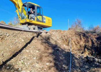 Πύργοι: Παραλίγο ζημιά σε καλώδια οπτικών ινών λόγω πτώσης του δρόμου