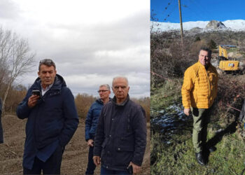 Αυτοψίες Χαρούμενου – Σαββόπουλου στις πληγείσες από τις βροχοπτώσεις περιοχές της ΠΕ Καστοριάς (Βίντεο + Εικόνες))