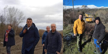 Αυτοψίες Χαρούμενου – Σαββόπουλου στις πληγείσες από τις βροχοπτώσεις περιοχές της ΠΕ Καστοριάς (Βίντεο + Εικόνες))