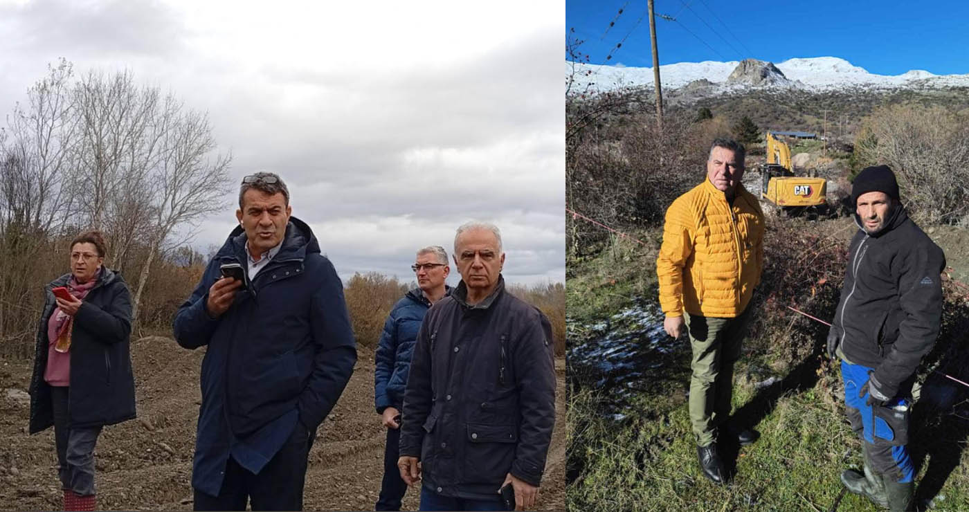 Αυτοψίες Χαρούμενου – Σαββόπουλου στις πληγείσες από τις βροχοπτώσεις περιοχές της ΠΕ Καστοριάς (Βίντεο + Εικόνες))