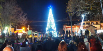Φωτίστηκε το χριστουγεννιάτικο δέντρο στον Περδίκκα – «Ήταν όλα υπέροχα»
