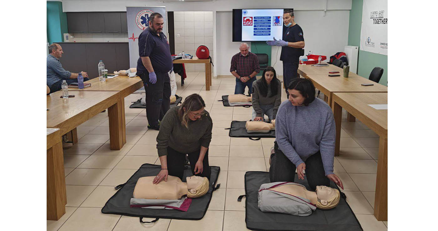 Εκπαίδευση Α’ Βοηθειών και ΚΑΡΠΑ στο προσωπικό της Κινητής Μονάδας Ψυχικής Υγείας Ν. Κοζάνης και Γρεβενών