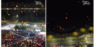 Μια εντυπωσιακή βραδιά με τα φαναράκια των ευχών στη “Μαγική Λιμνοπολιτεία” (Βίντεο από το Studio Trasias)