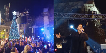 Πτολεμαΐδα: Με πυροτεχνήματα και …Γιώργο Λιβάνη το άναμμα του Χριστουγεννιάτικου δέντρου (φωτο-video)