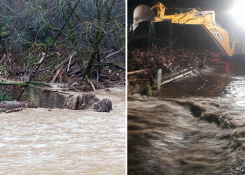 Υπερχειλίσεις ρεμάτων, ποταμών και κατολισθήσεις προκάλεσε η κακοκαιρία Byron στη Φλώρινα (Φωτογραφίες)