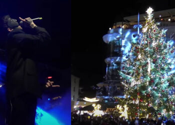 Ο Sicario ξεσήκωσε την Κοζάνη στη Φωταγώγηση του Χριστουγεννιάτικου Δέντρου (Βίντεο)