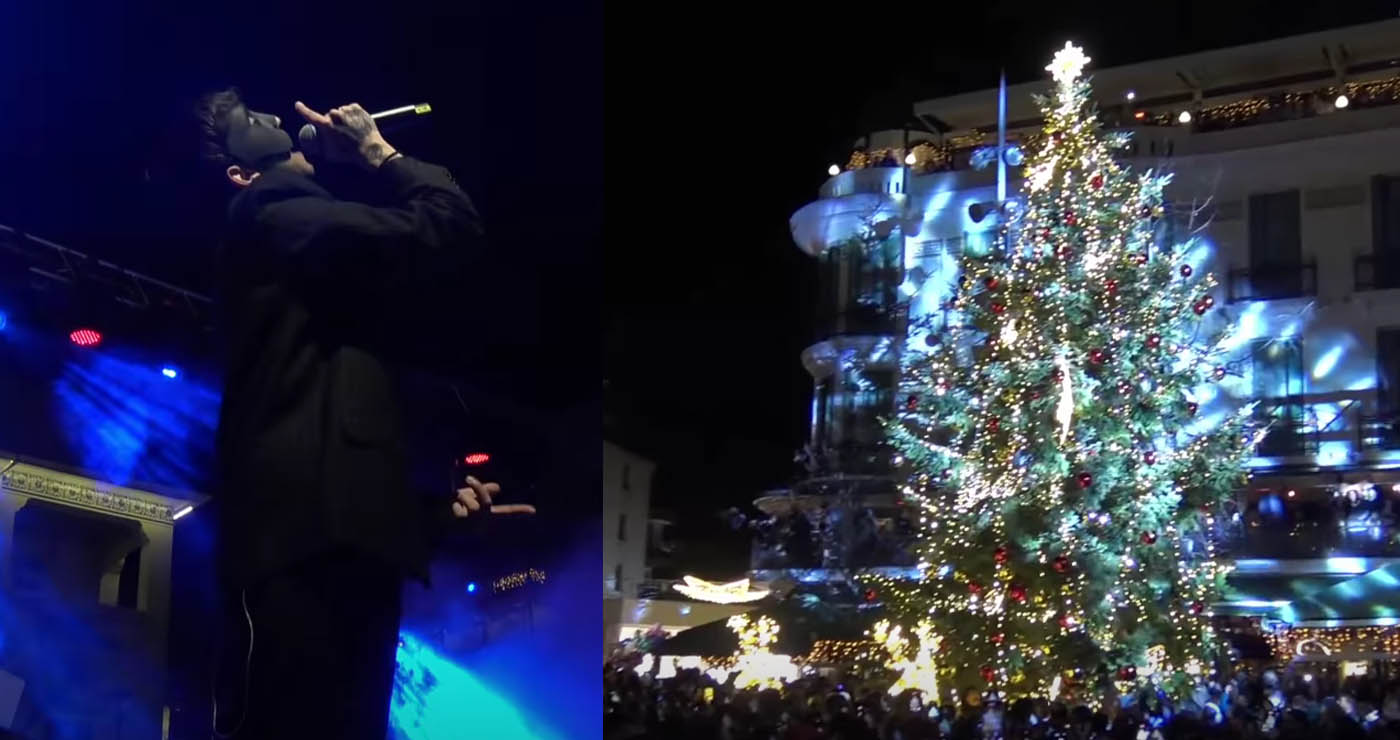 Ο Sicario ξεσήκωσε την Κοζάνη στη Φωταγώγηση του Χριστουγεννιάτικου Δέντρου (Βίντεο)