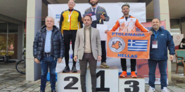 Ο Πτολεμαϊδιώτης Δημήτρης Κουτσουμπίδης ανέβηκε στο βάθρο του Μαραθώνιου Ολυμπίας (Φωτογραφίες)