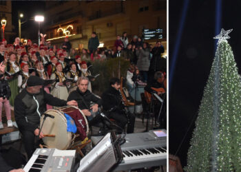 Λαμπερή αρχή στην Καστοριά: Φωταγωγήθηκε το Χριστουγεννιάτικο Δέντρο στην Πλατεία Ομονοίας