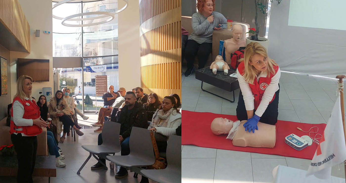 Με πρωτοβουλία του “Ιατρικού Πτολεμαΐδος”, περισσότερα από 70 άτομα του προσωπικού του και των υπολοίπων συνεργαζόμενων “Διαγνωστικών Κέντρων” της Δυτικής Μακεδονίας, ενημερώθηκαν για τις “Πρώτες Βοήθειες”, από το ΠΤ ΕΕΣ Πτολεμαΐδας! (ρεπορτάζ της Κούλας Πουλασιχίδου)