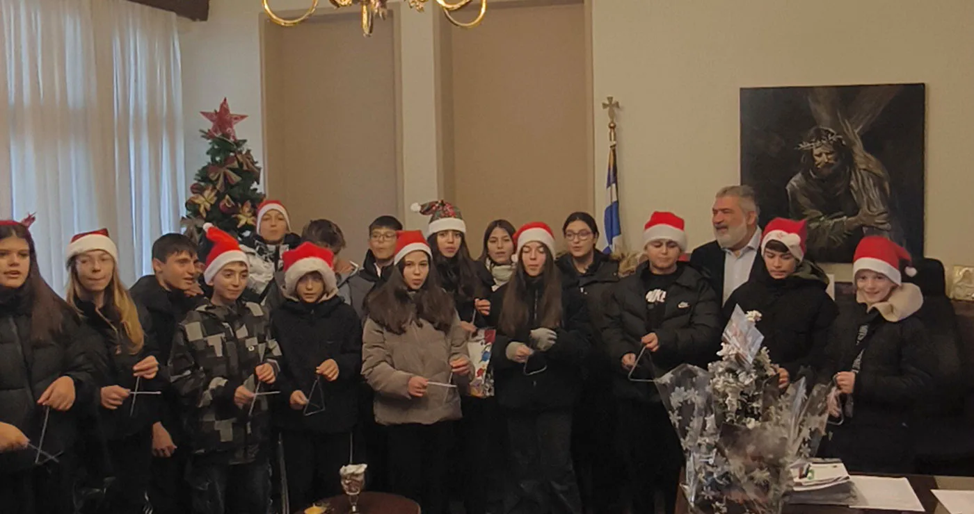 Χριστουγεννιάτικα Κάλαντα στα Γαλλικά στο Δημαρχείο Εορδαίας